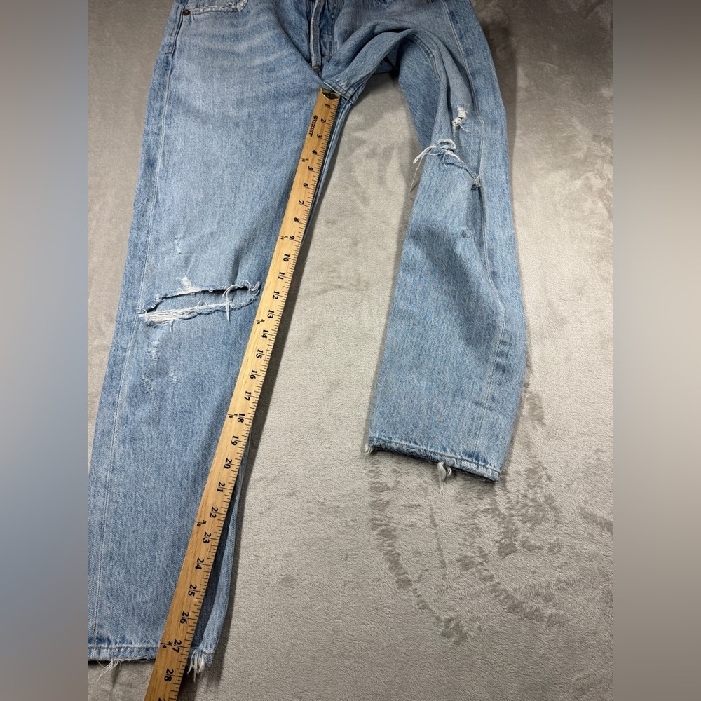 Agolde Jamie High Rise Tapered Intentionally Distressed 100% Cotton Jeans 27 - Picture 10 of 16